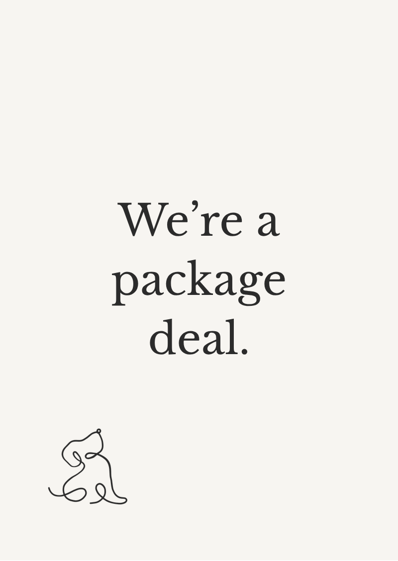 Card: We're a package deal.